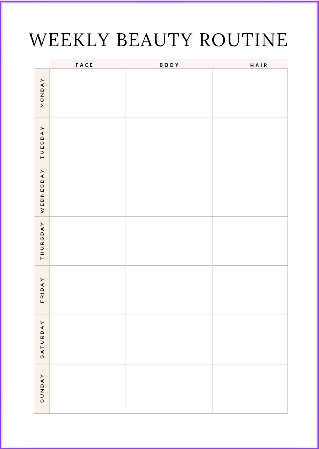 Zefira - planner SELF CARE in inglese