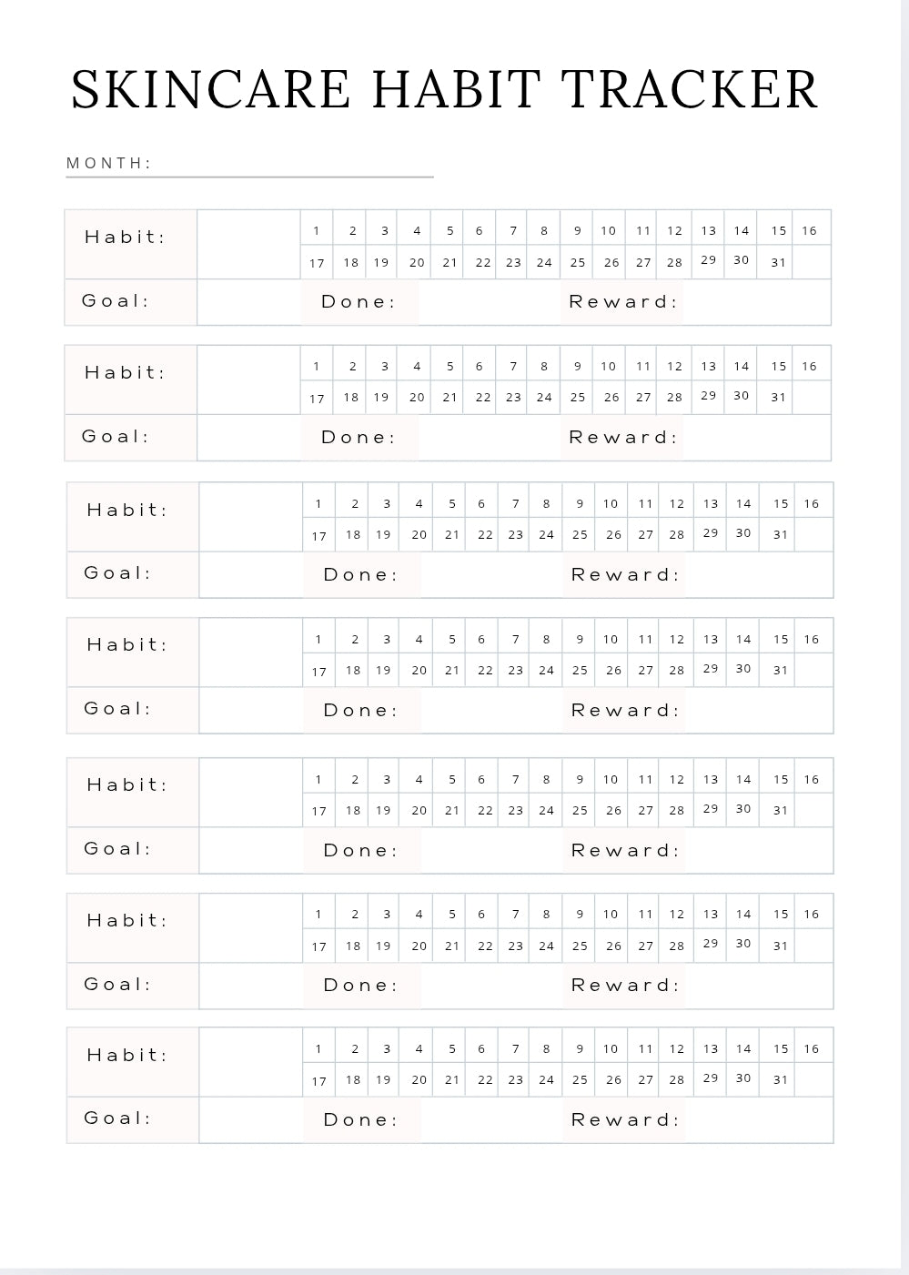 Zefira - planner SELF CARE in inglese