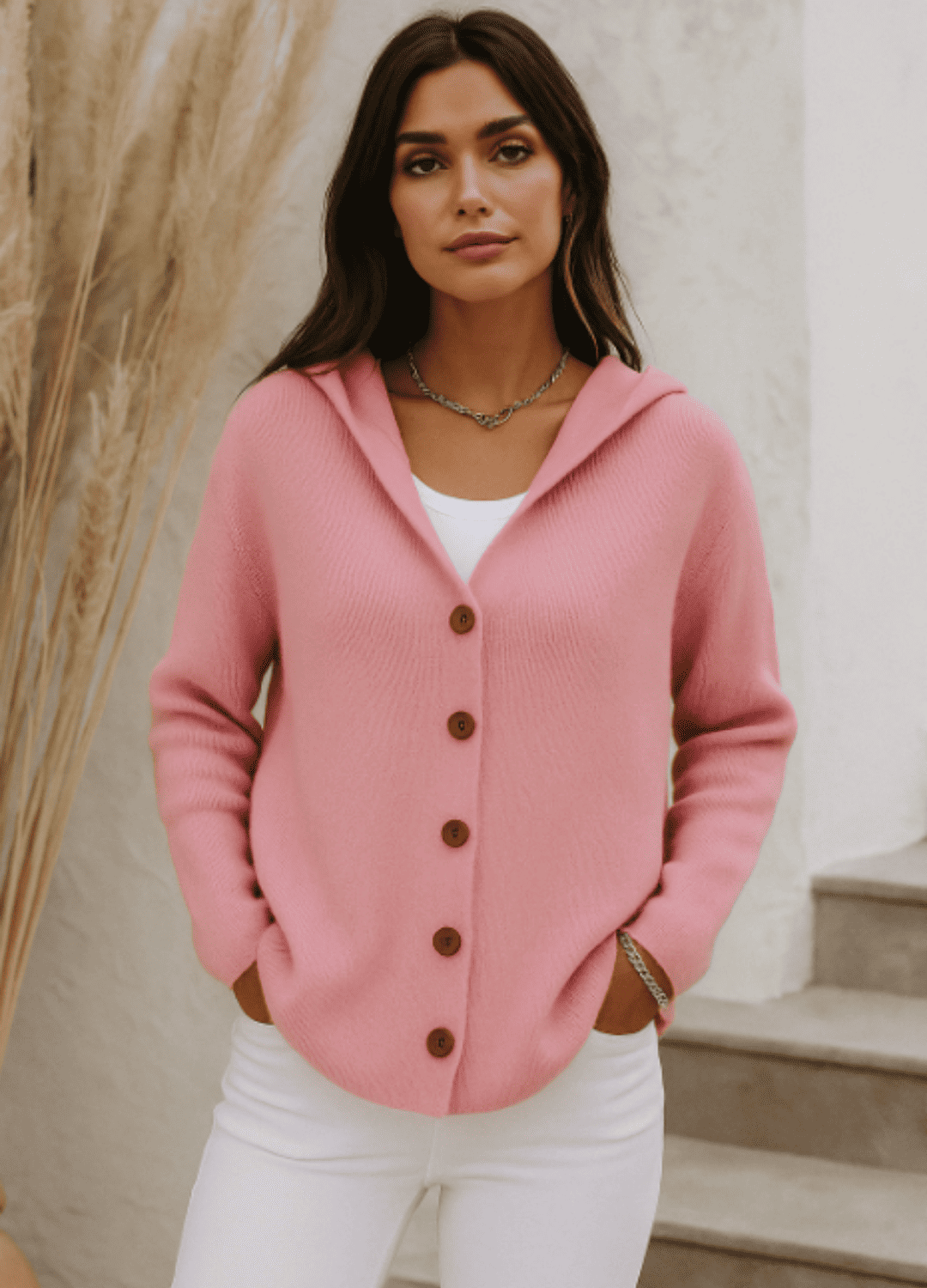 Zefira- Maglione con cappuccio da donna