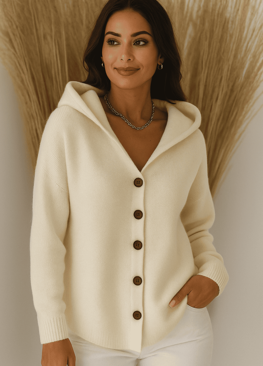 Zefira- Maglione con cappuccio da donna